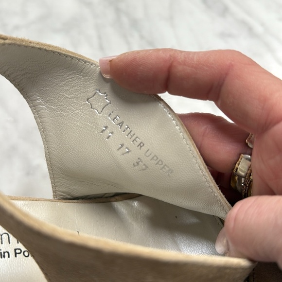 Eric Michael Tan Suede Peru Sandal Size 37 - Picture 6 of 8